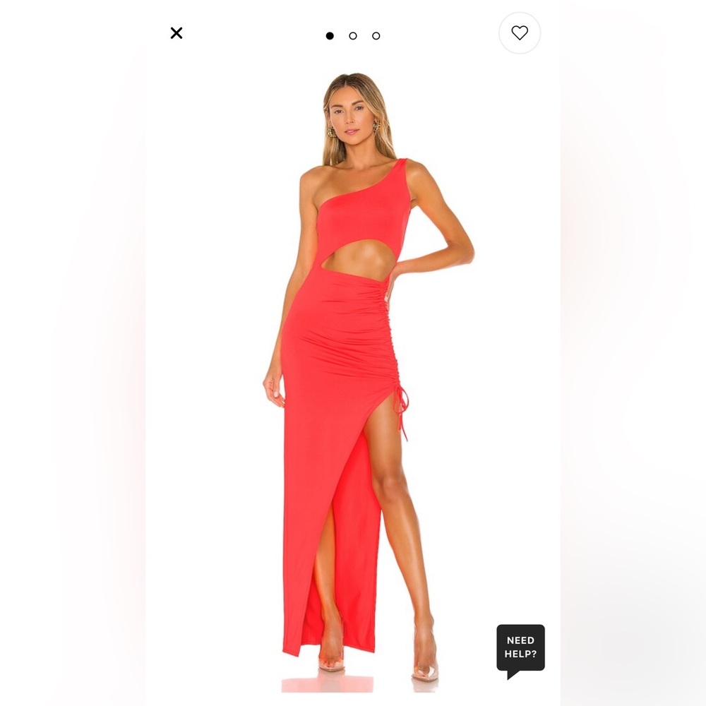 Alanie Maxi Dress in Neon Pink